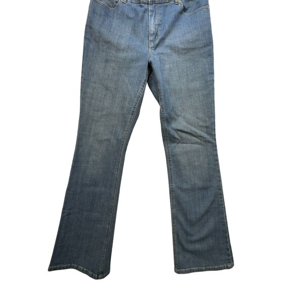 Chicos Platinum Womens Denim Bootcut Jeans Size 1 Reg Cotton/Spandex - Picture 4 of 11